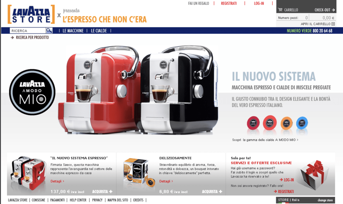 Lavazza A Modo Mio Store